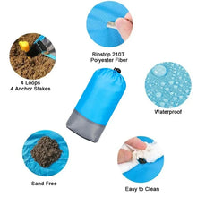 Charger l&#39;image dans la galerie, Tapis imperméable pliable camping-plage-pique-nique
