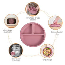 Charger l&#39;image dans la galerie, Ensemble d&#39;alimentation pour bébé en silicone 3 pièces
