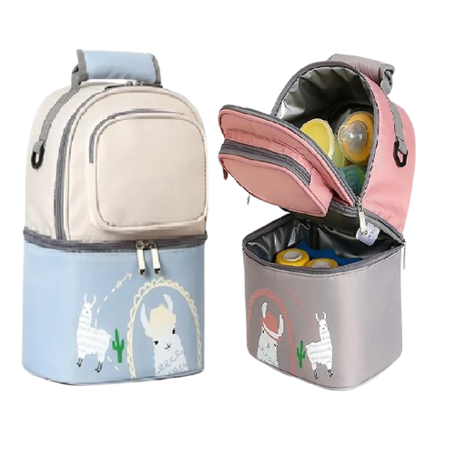 Sac isotherme double couche de grande capacité pour enfant-maman