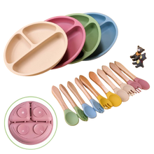 Charger l&#39;image dans la galerie, Ensemble d&#39;alimentation pour bébé en silicone 3 pièces
