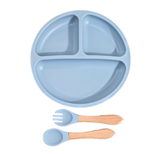 Charger l&#39;image dans la galerie, Ensemble d&#39;alimentation pour bébé en silicone 3 pièces
